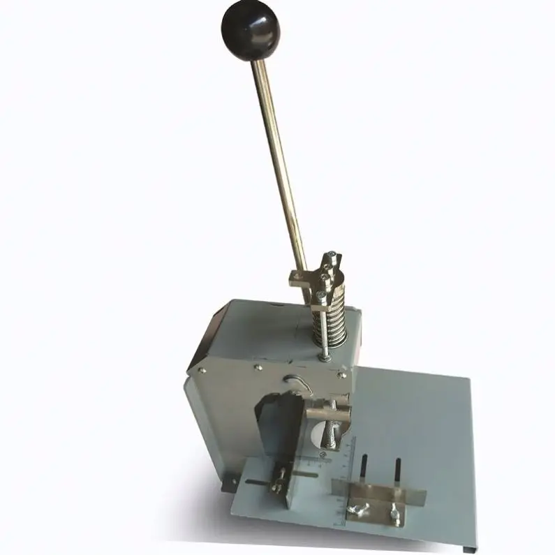 TEBAK Manual PVC Card Business Card Hole Punching Machines Round Oblong square Shaped Leather Eyelet Die Hole Punching Machine