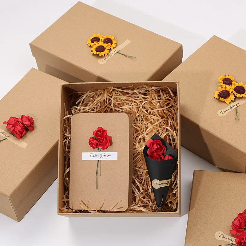 Custom Luxury Paper Box Valentines Day Gift Box With Ribbon Recyclable Variety Size Paper Gift Box manufacture