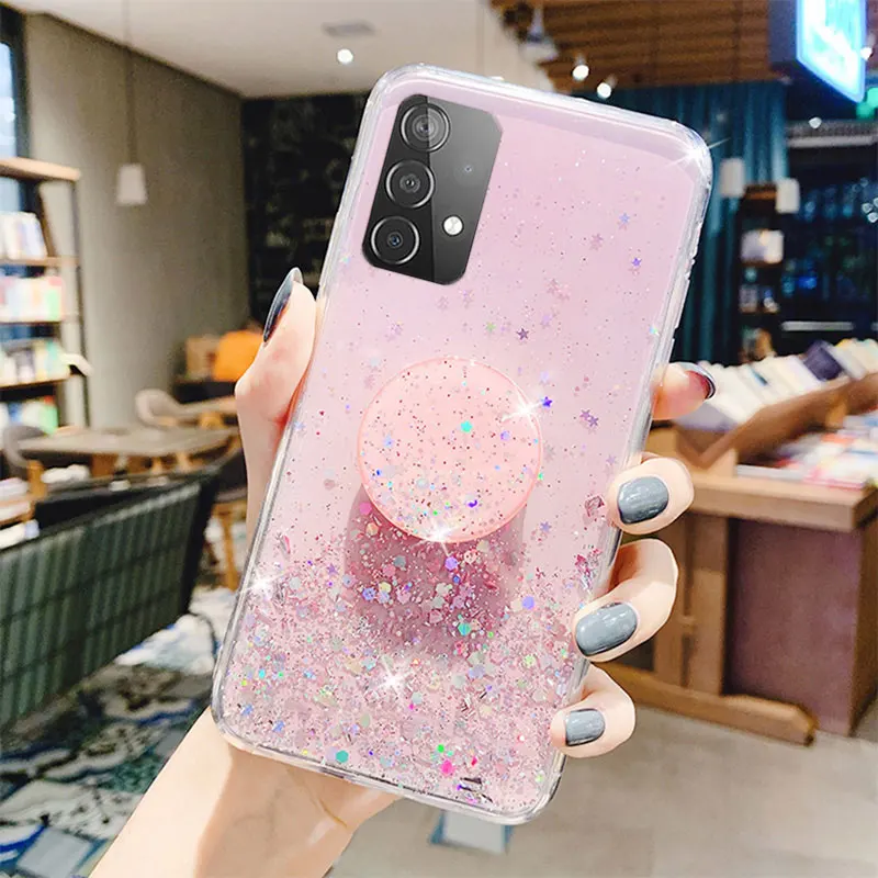 Laudtec Bling Glitter Capa De Celular A32 4G 5G Silicone Cases for Samsung A32 Back Cover for Samsung Galaxy A32 Phone Case factory