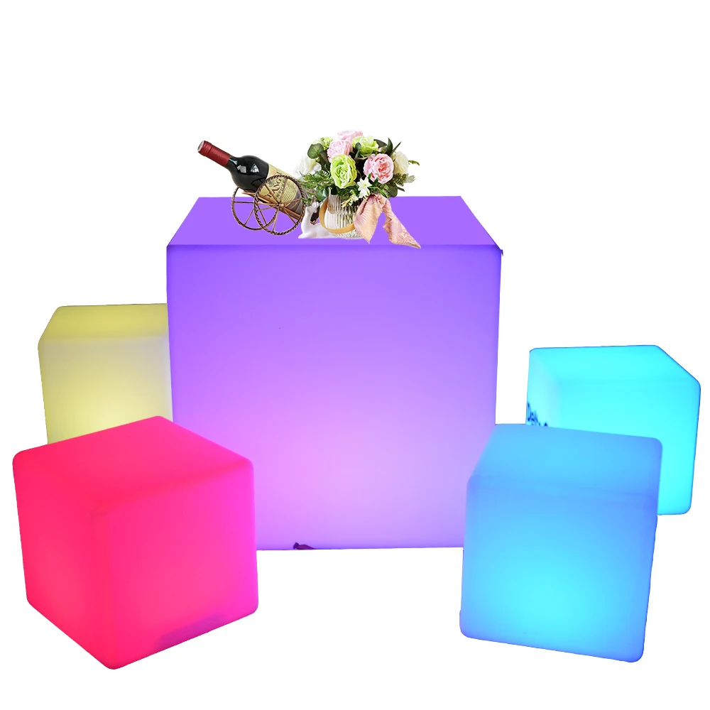 Led Party Chairs and Tables Luminous Glow Garden Illuminated Outdoor Furniture Led Light Chair and Table Sofa Set