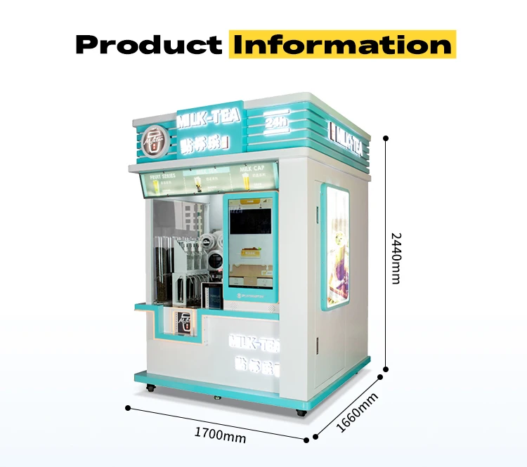 Wholesale Smart Bubble Boba Tea Vending Machine Automatic Robot Atm