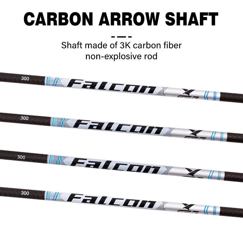 Frecce In Carbonio SHARROW XT 32″ – Piume Naturali – Spine 300-800 – Punta Da 100gr