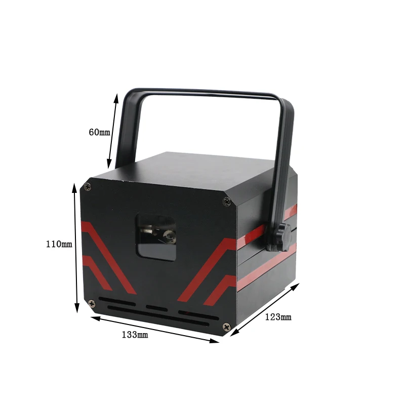 Portable Mini 2W RGB Animation Laser Disco Light for KTV Theme Park Garden Wedding & Party DMX Control App-Aluminum Lamp Body