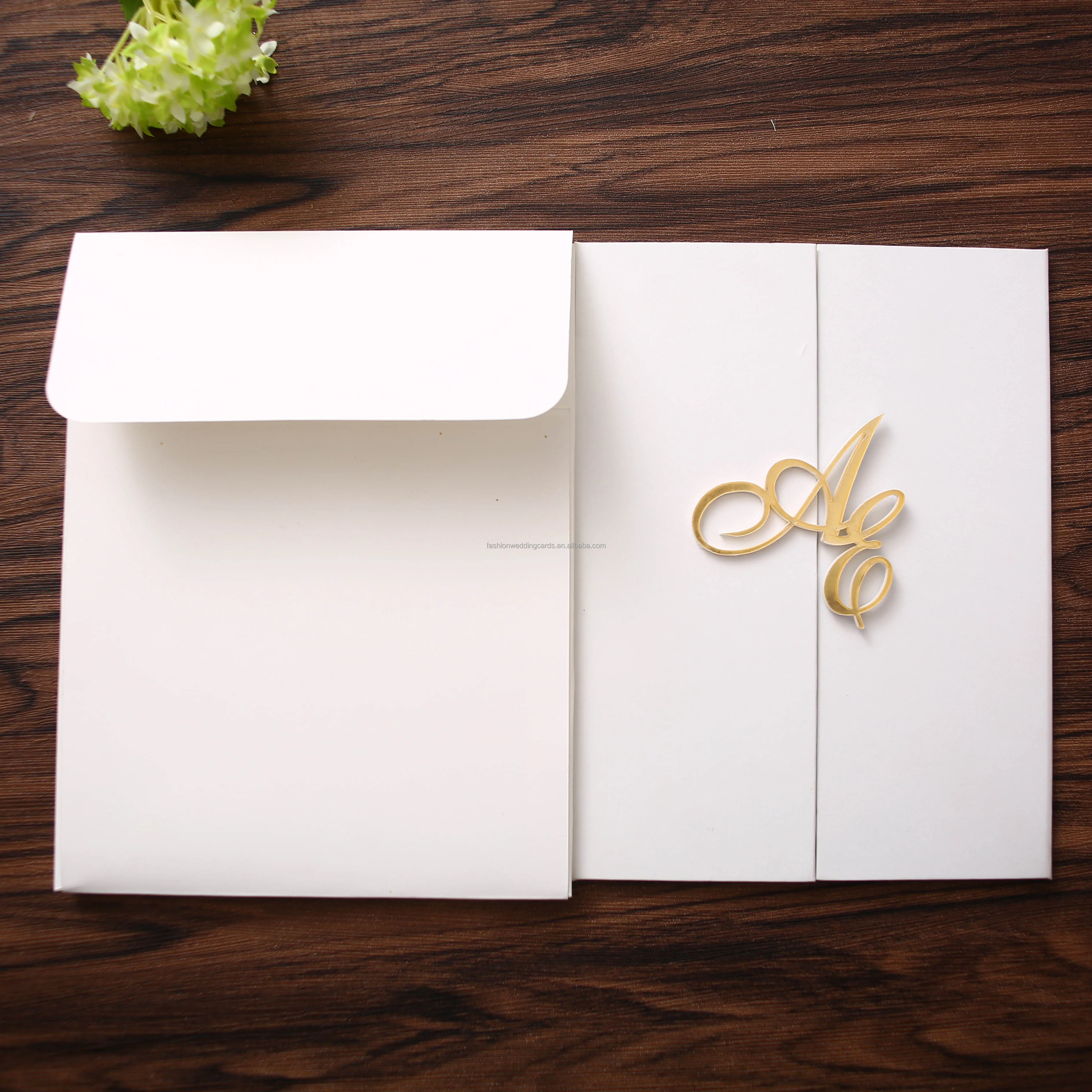 Cheap Australia Gorgeous Hardcover Book Style Wedding Invitations with  Monogram Acrylic Accessory and Custom Invitation Cards, image size:3778x3778