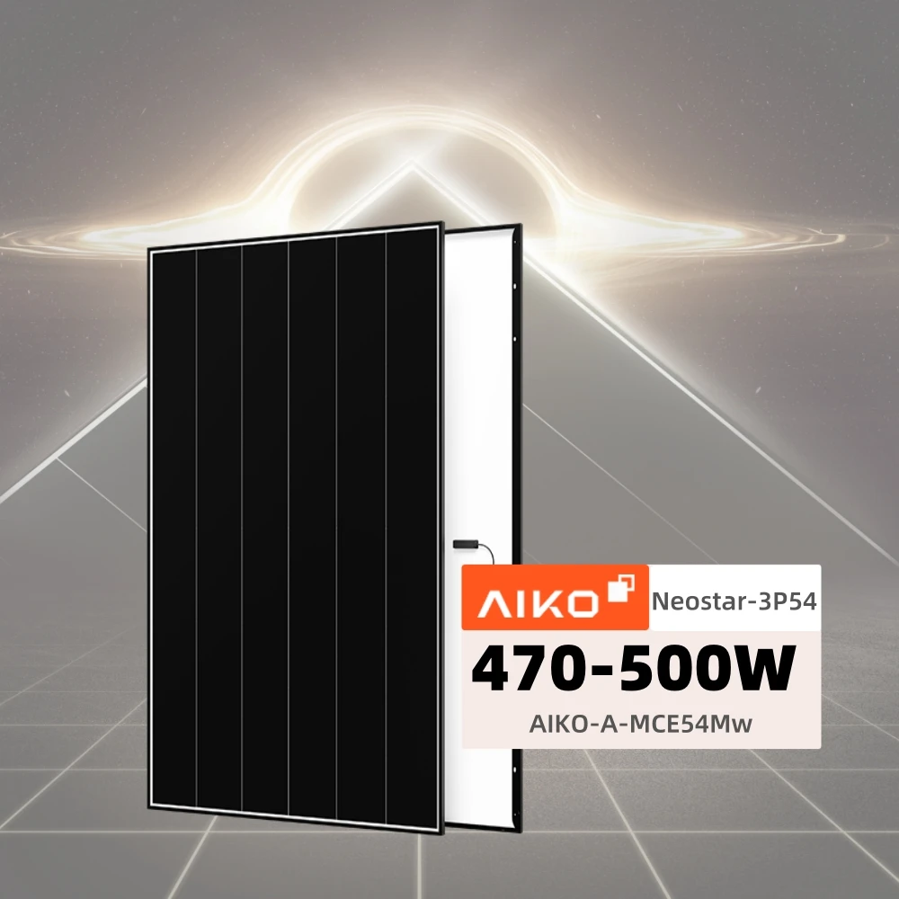 Aiko Solar Module ABC Neostar 470W-500W, N-Type Mono-Glass Panels