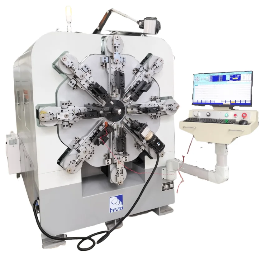Automatic Multi-Function 12 Axes Computer Spring Coiling Machine for 1-4mm & 2-6mm Wire with 100m/min Speed and 380V Power