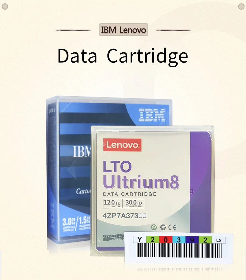 Lenovo Data Cartridges Ibm Hp Dell Lto Ultrium 5 Data Tape Cartridge (1
