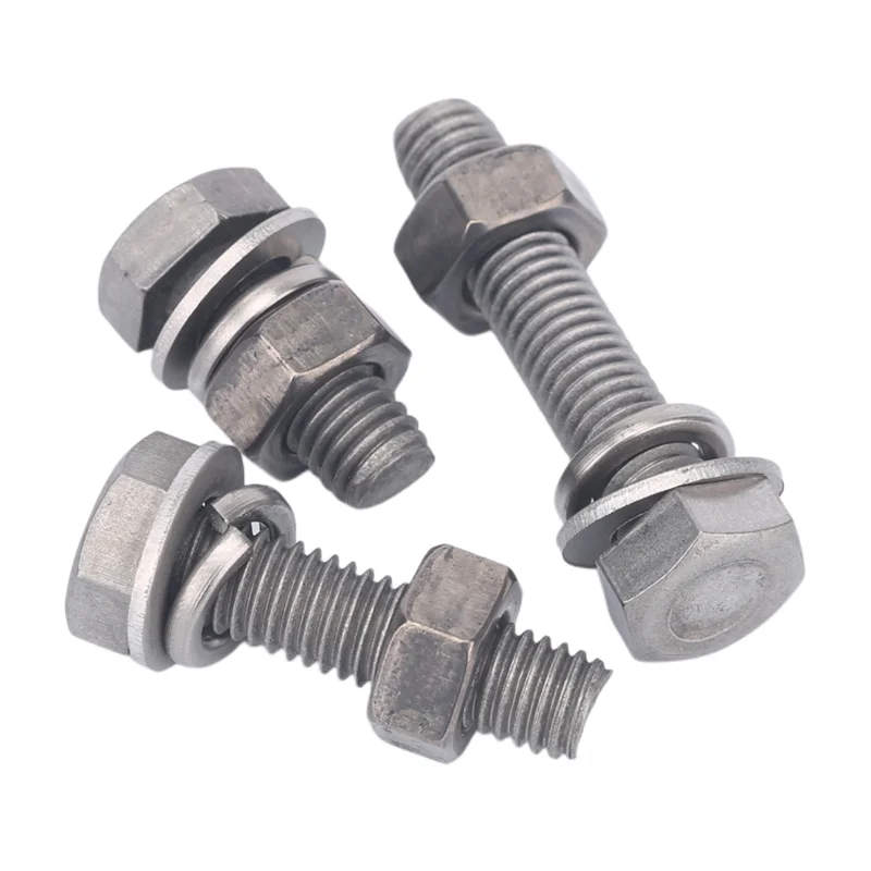 China Wholesale Titanium Alloy Full Thread Hex Screw Stainless Steel