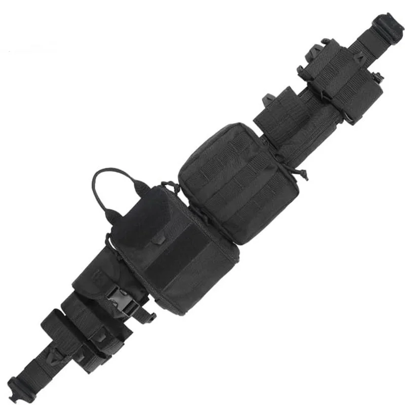 Wholesale Premium Outdoor DOUBLE ADJUSTABLE Tactical Belt Quick Release Rigger Belt Heavy Duty Multi Function Belts