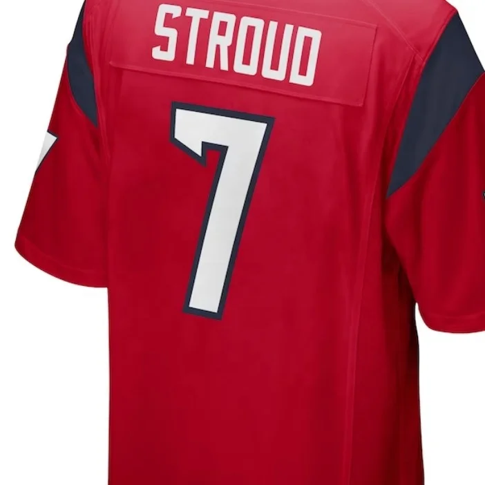 Houston CJ Stroud красный 2023 проект лучшего качества сшитый Американский футбол