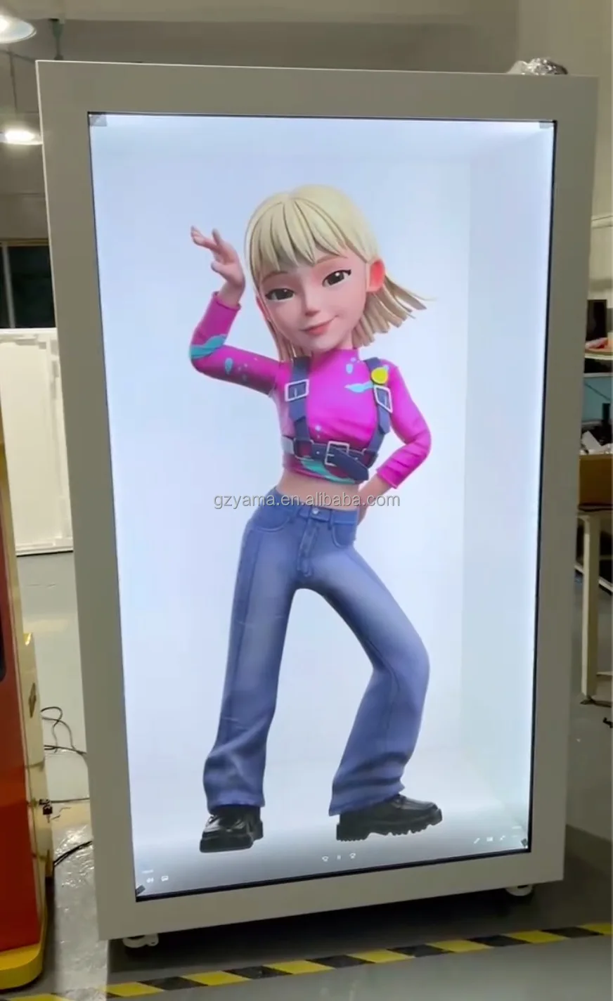 3Dホログラムディスプレイ 21.5インチ透明LCD ジュエリー博物館展示用