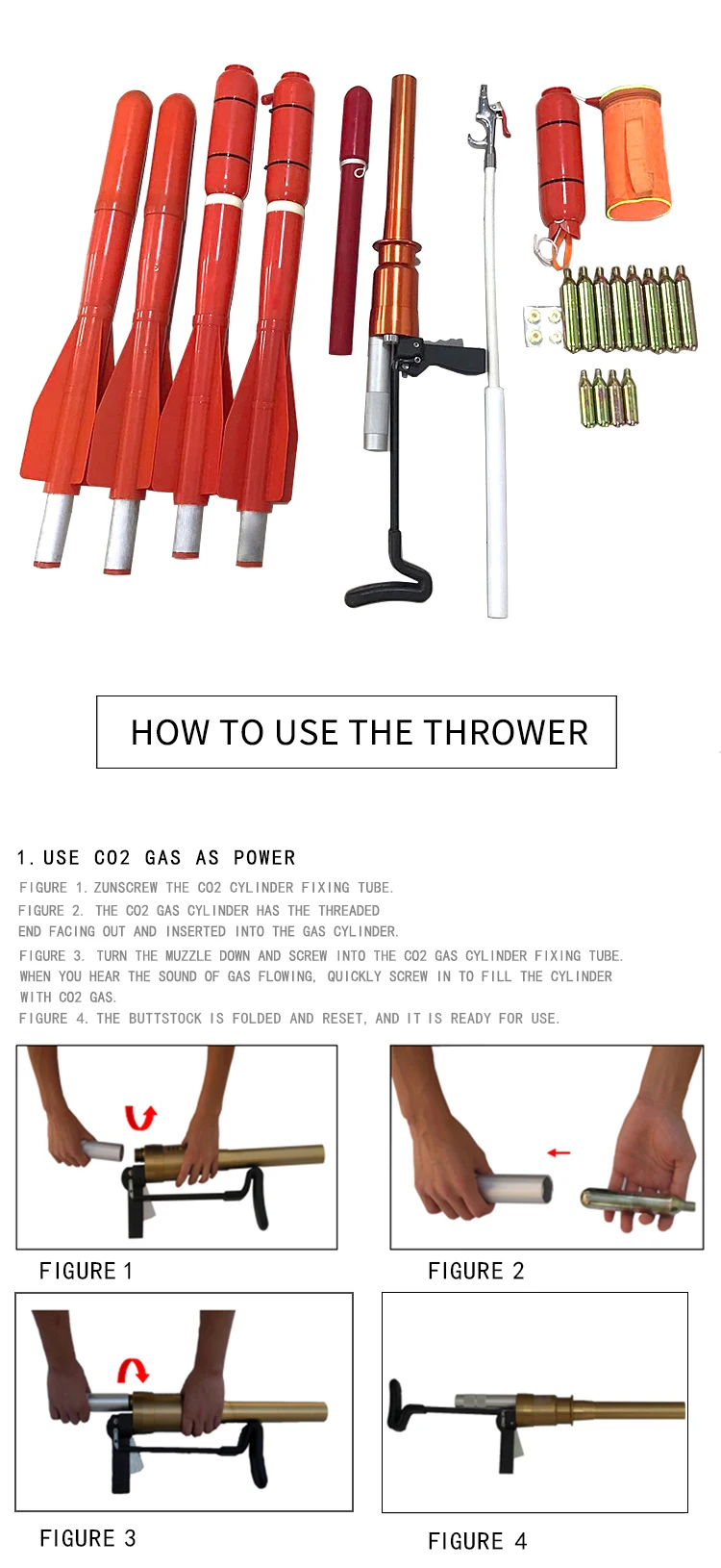 Pneumatic Rescue Lifesaving Equipment Line Thrower Marine Lifesaving