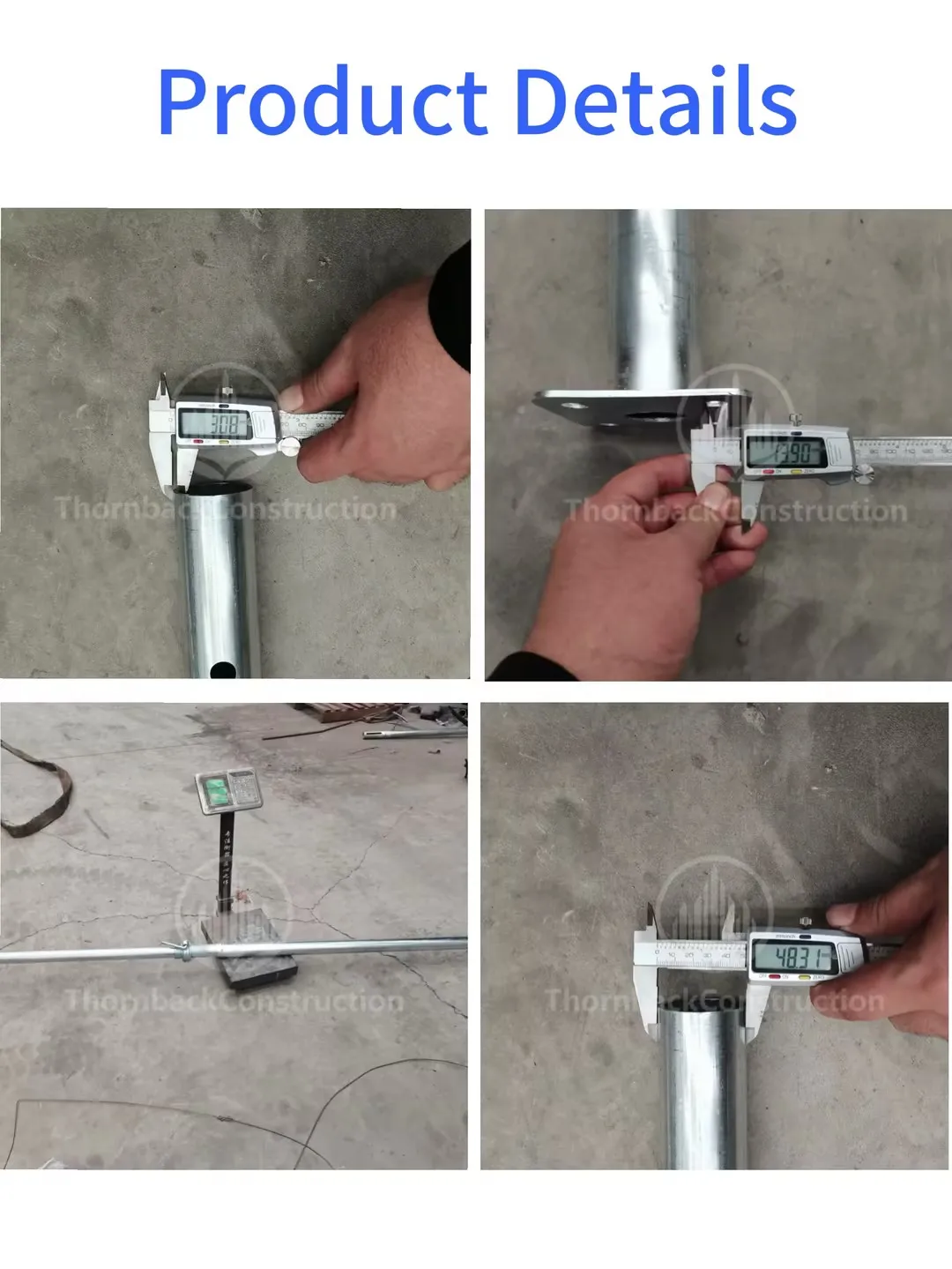 Heavy Duty Galvanized Steel Prop 13