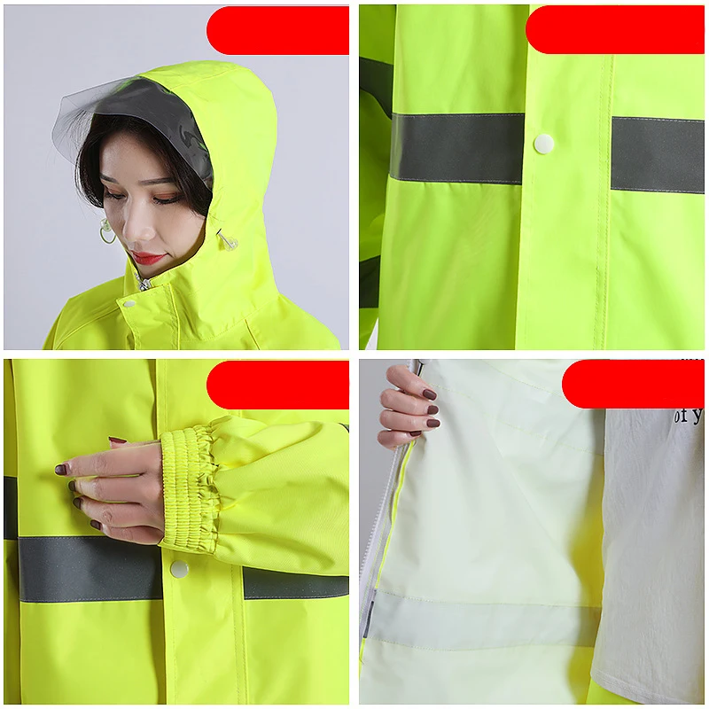 WXL452 Adults Outdoor Poncho Oxford Breathable Waterproof