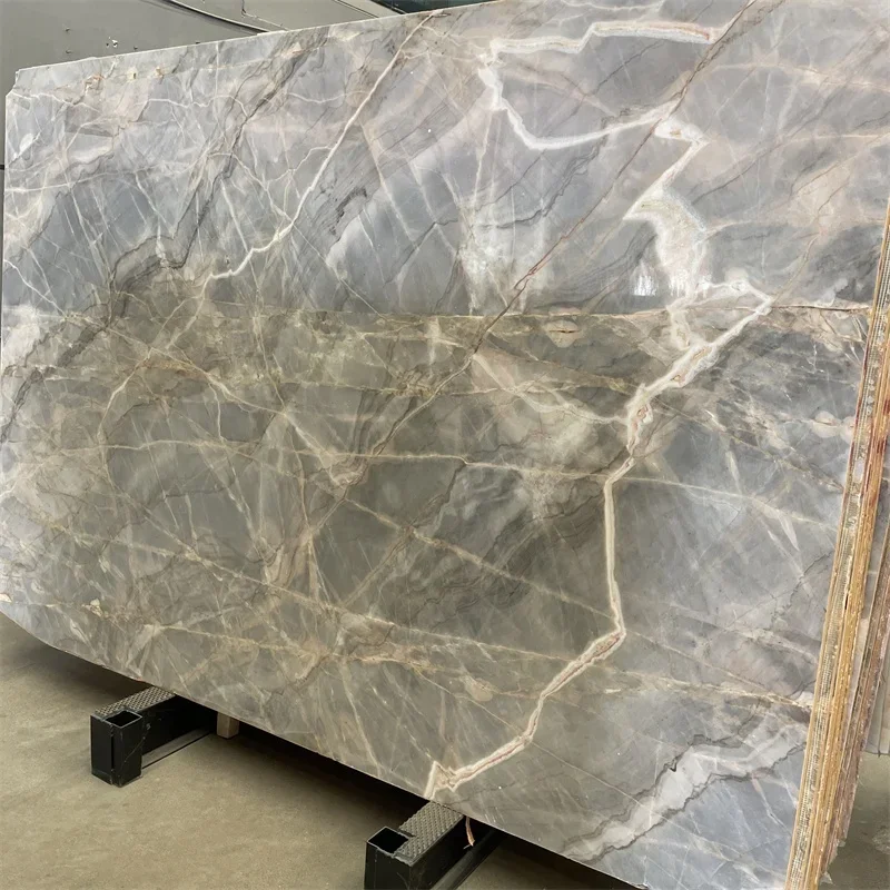 product china grey jungle marble tile  slab for interior wall grey marble tiles for wall and floor-3