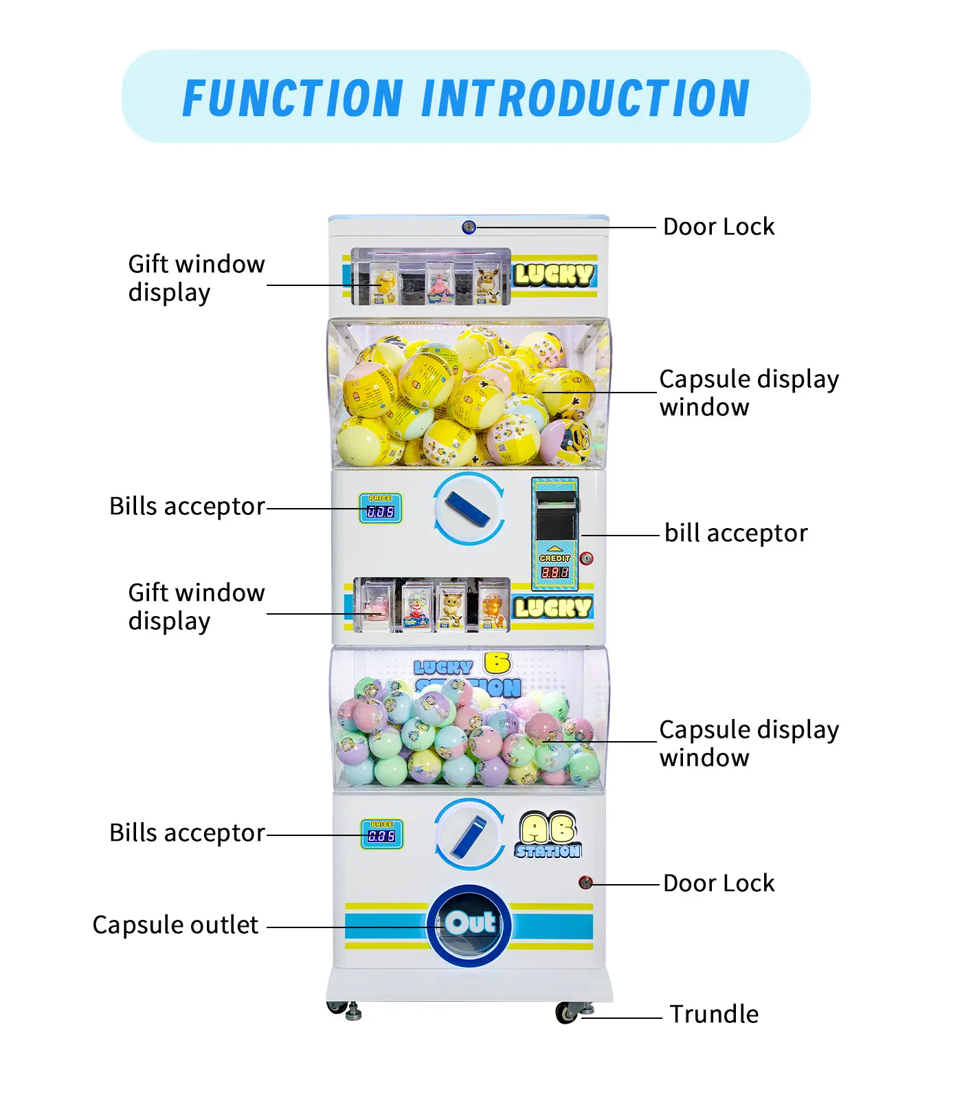 Gacha Gachapon Gashapon Machine - Capsule Toys Vending