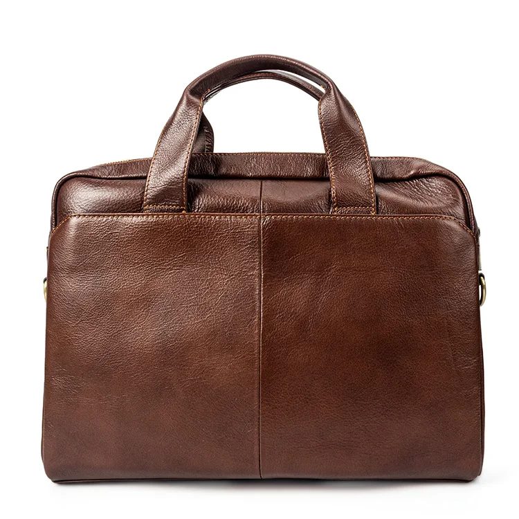 Wholesale Large Capacity Genuine Leather Luxury Designer Slim Laptop