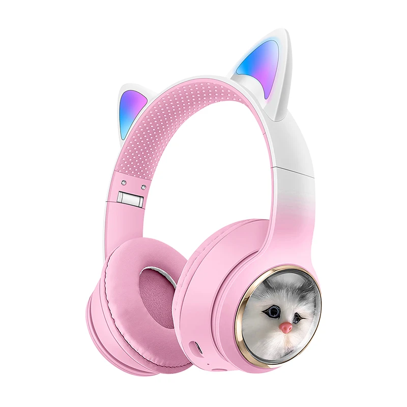 Cat Ear Bluetooth Waterproof Headphones - Over-Ear, IPX-2 Rated