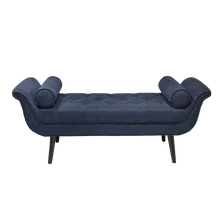 Luxurious Multi Functional Soft Sofa Storage Ottoman With Arm Rest