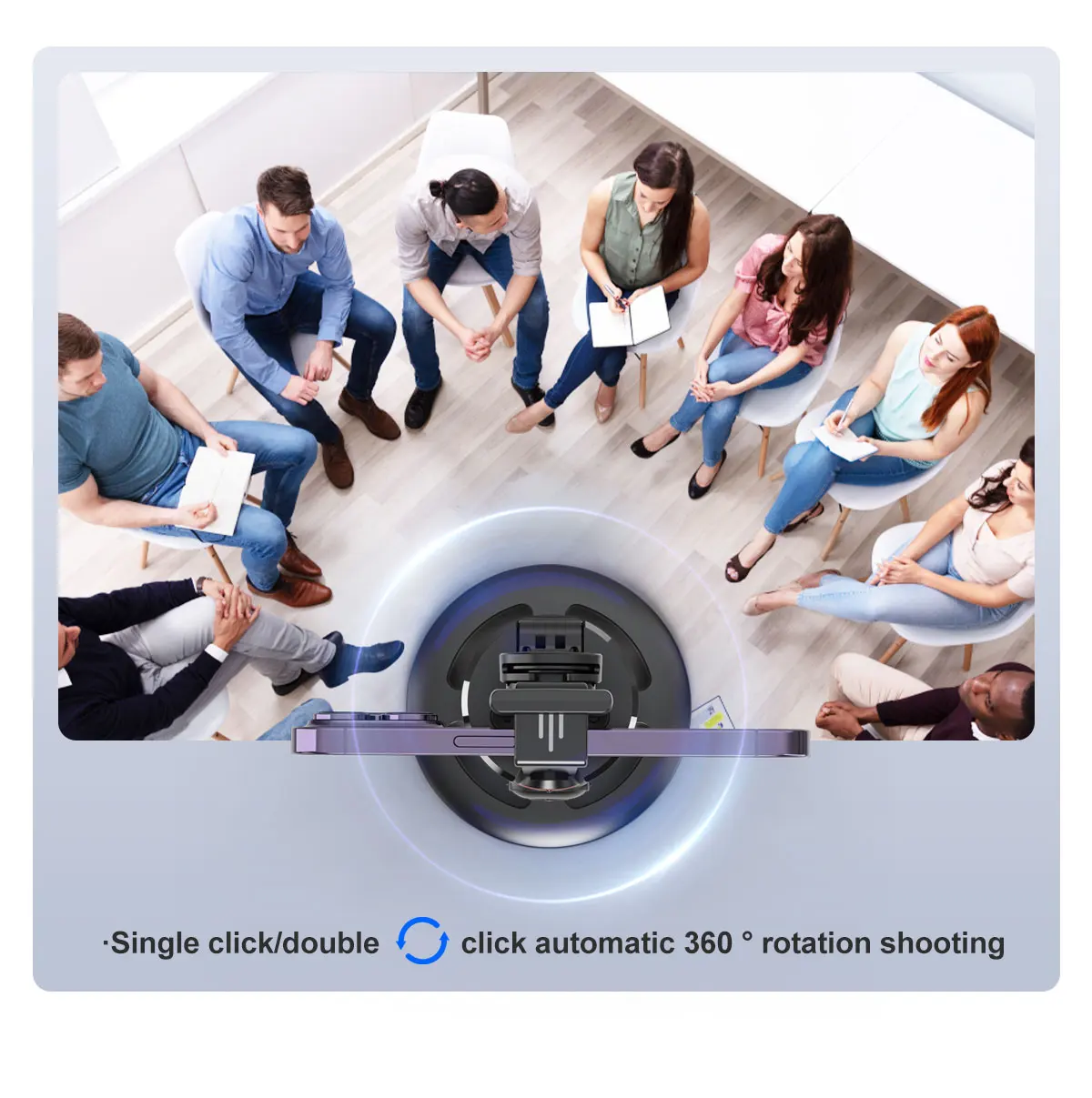 P02 360 Auto Face Tracking Gimbal Smartphone Video Vlog Gimbal Stabilizer Camera Gimbal Professional Mobile Phone Stabilizer