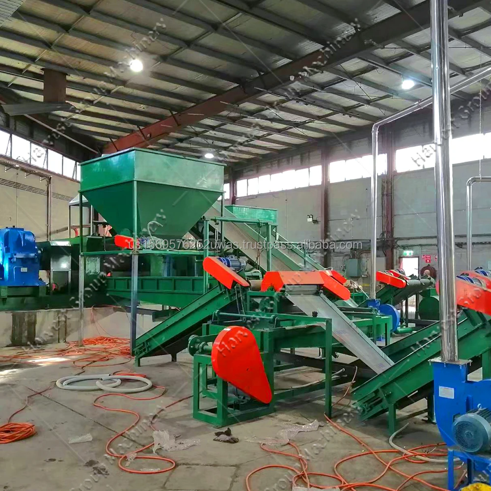 Automatic High Output Waste Rubber Old Tyre Recycling Machine New Used Tire Recycling Plant Equipment Bearing Motor Pump Gear