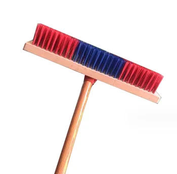 Long Handle Wooden  hadnle Floor Cleaning Broom pp bristle   Brush   for  tollet bathroom and kitchen