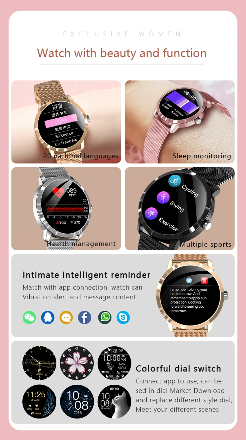 Q8L Smart Watch Women Sport Bracelet Wristband Waterproof BT Low Price Cheap Heart Rate Monitor Q8L Smartwatch (2).jpg