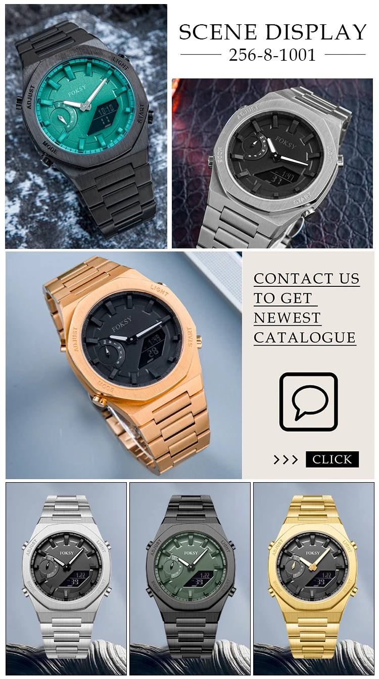 Wholesale Awesome Stainless Steel Wristwatch Band PEG894_K0028957