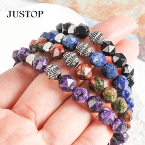 Custom Classic Crystals Healing Real Natural Amethyst Stones Beaded for Men Women Bracelet Jewelry