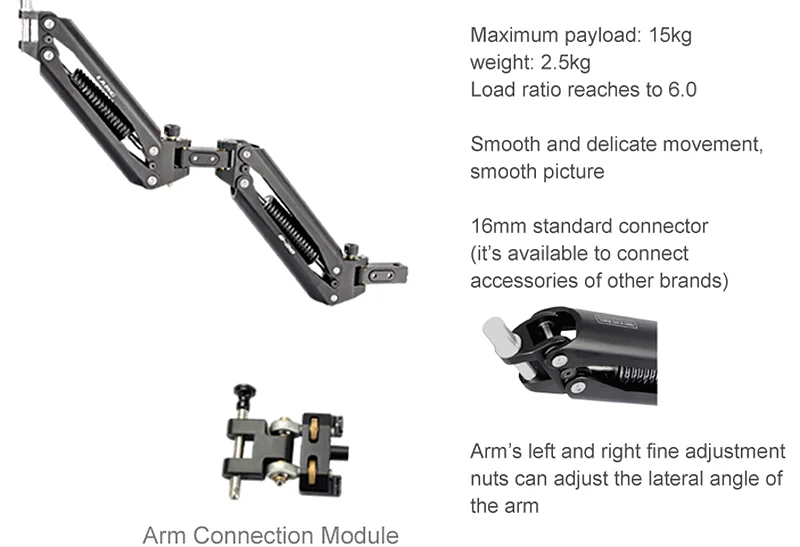 LAING M30F Carbon Fiber Video Steadicam for DJI RS Crane3s
