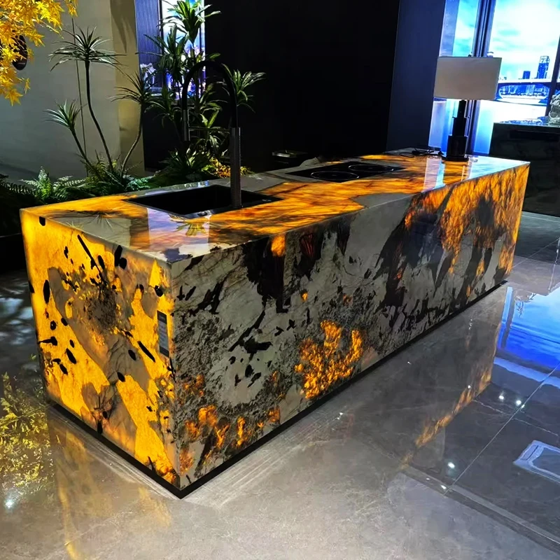 product paia stone luxury modern brazilian pandora marble kitchen countertops vanity tops  table tops natural marble translucent-2