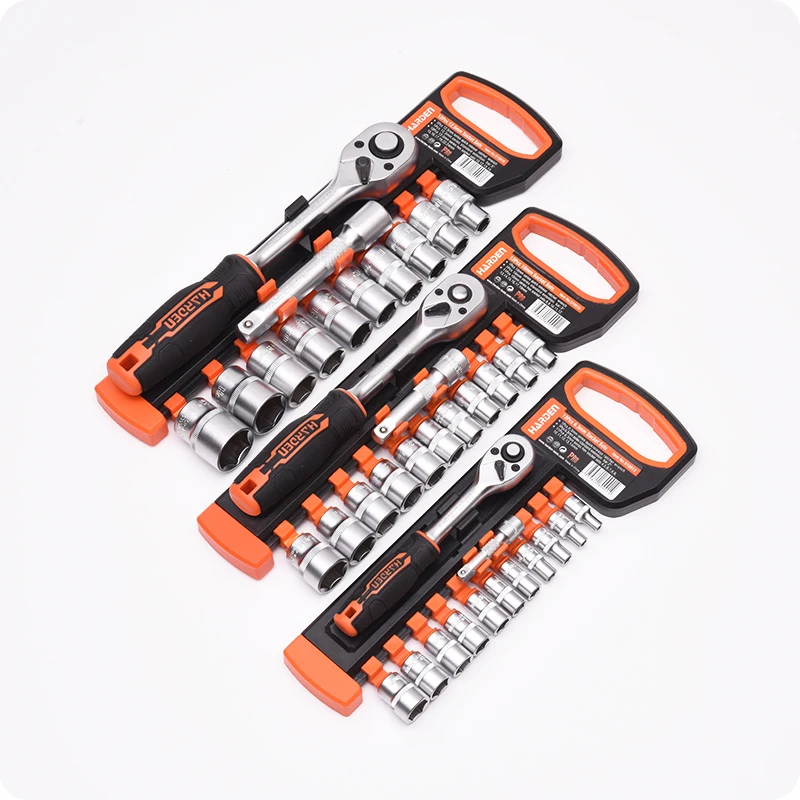 HARDEN Automobile Maintenance Hand Tools Chrome Vanadium 12PCS 12.5mm Professional Hand Tool Socket Wrench Set