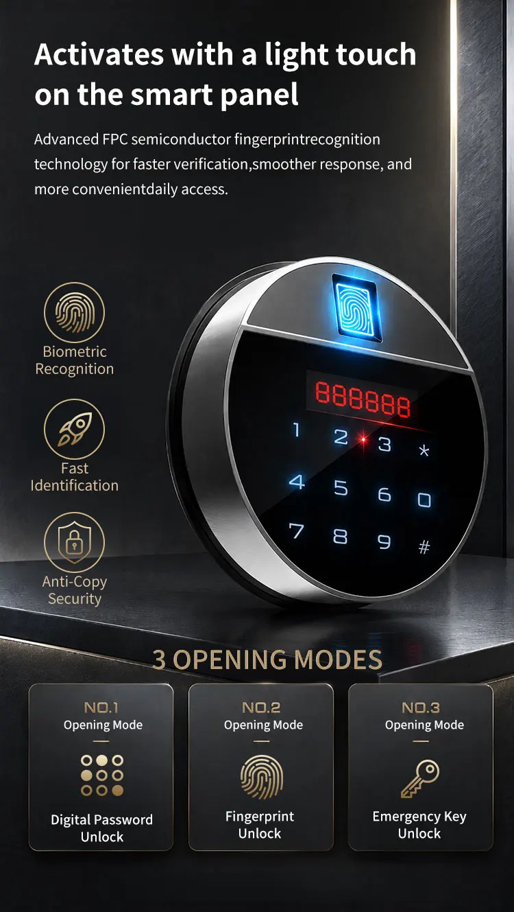 aj 1000 ceqsafe ce certified burglar proof security finance intelligent fireproof security safe box with electronic digital lock-6