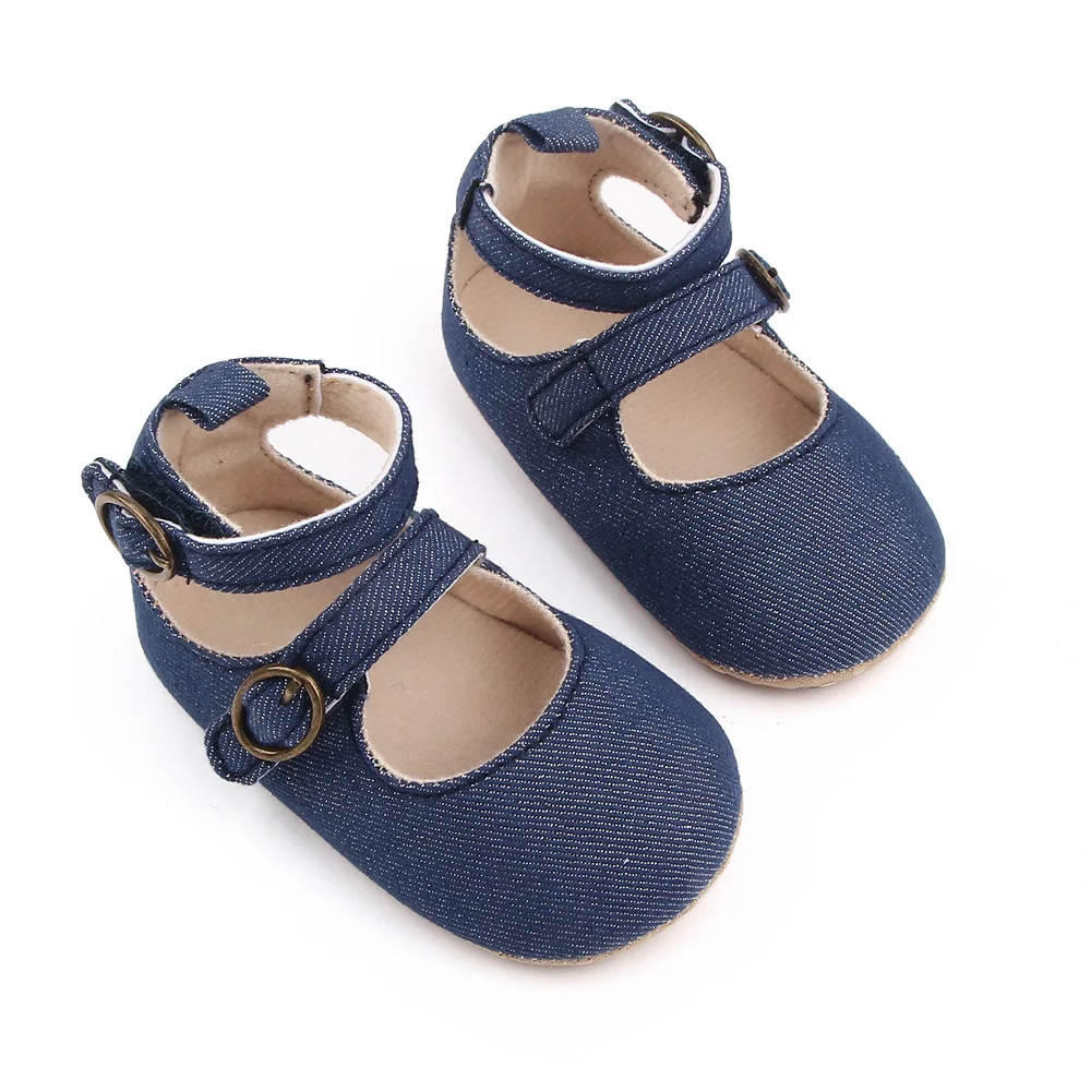 2021 New Design Solid Baby Princess Shoes Girls Roman Style Kids Toddler Baby Shoes factory