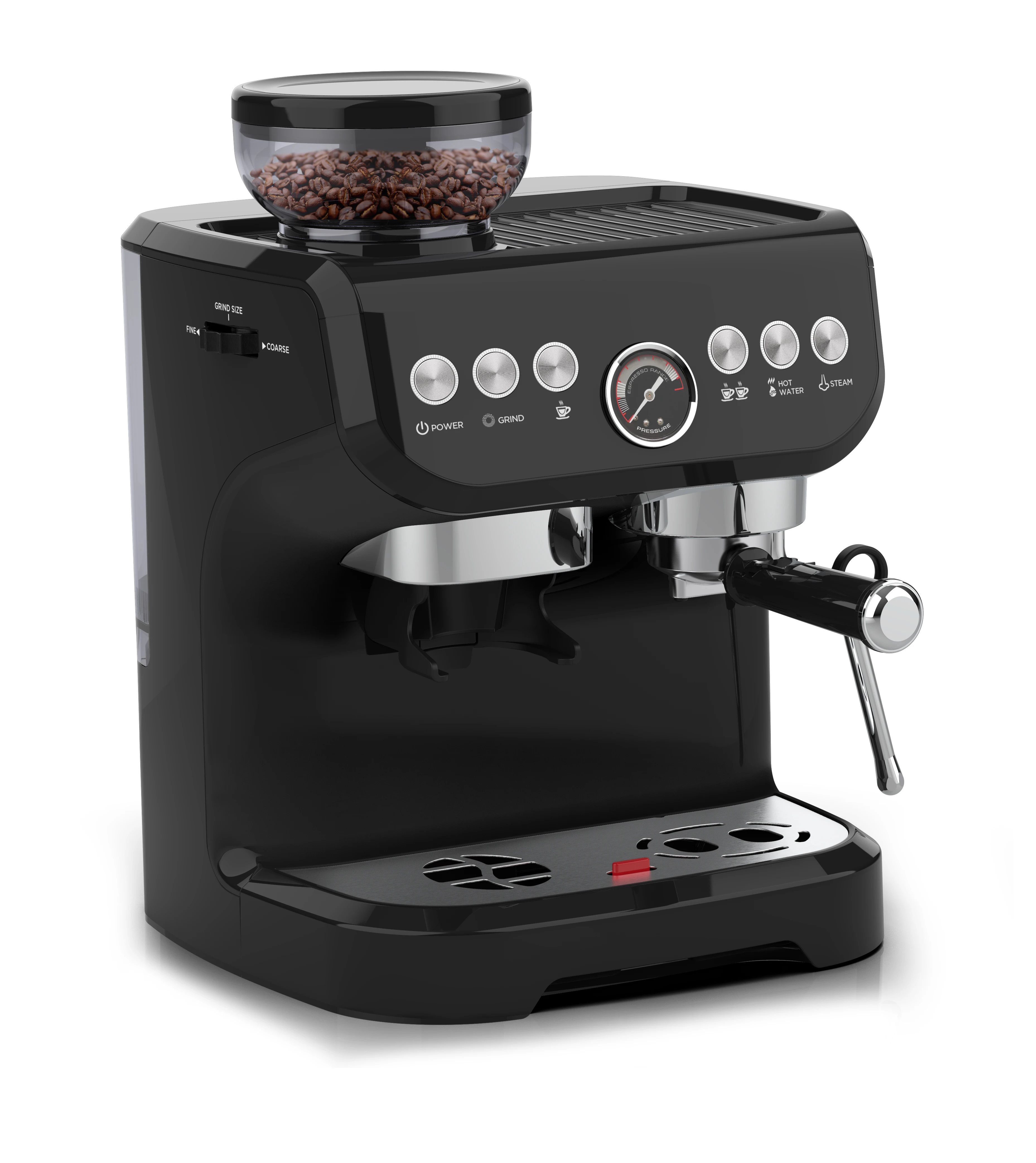 China Bean To Cup Commercial Electric Maker Espresso Coffee Machine With  Grinder Manufacturer and Factory