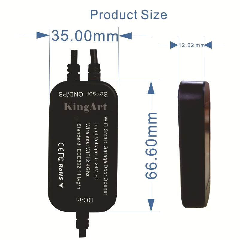 Ewelink Smart WiFi Remote Control Garage Door Switch for Garage Door and Garden Door Works With Alexa and Google