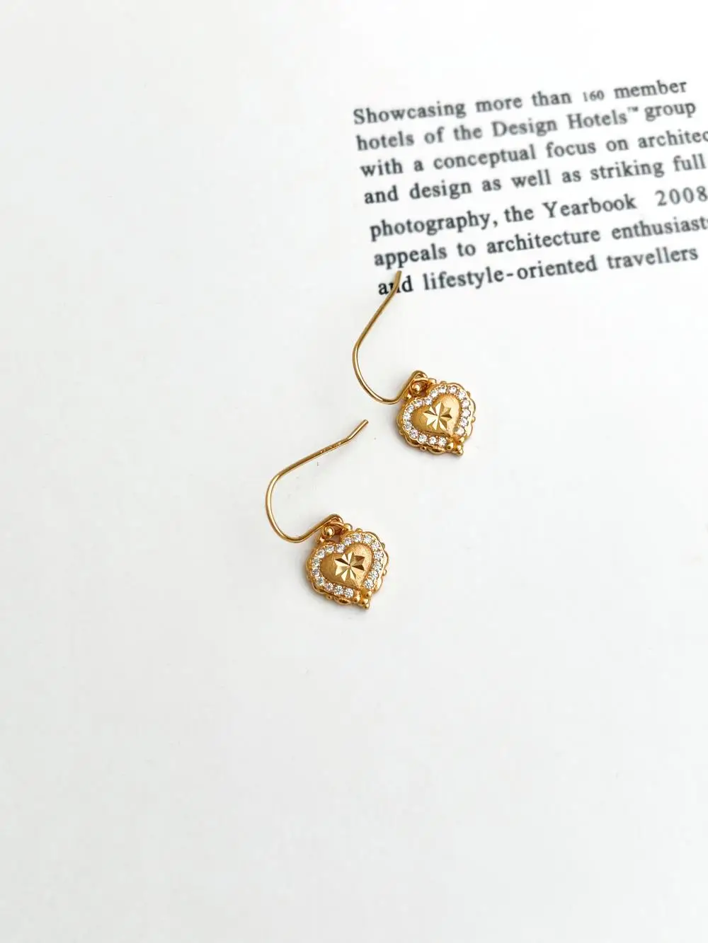 KAKODIY Special Drip Heart Pendant Gold Plated Earrings 925 Sterling Silver Fine Jewelry Earrings detail 4