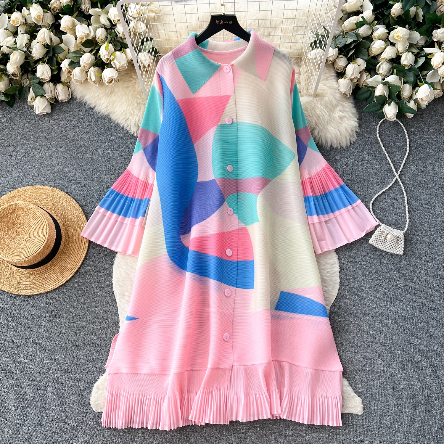 white christmas dresses Rosanna - Midi Casual Cashmere Dress main image 1