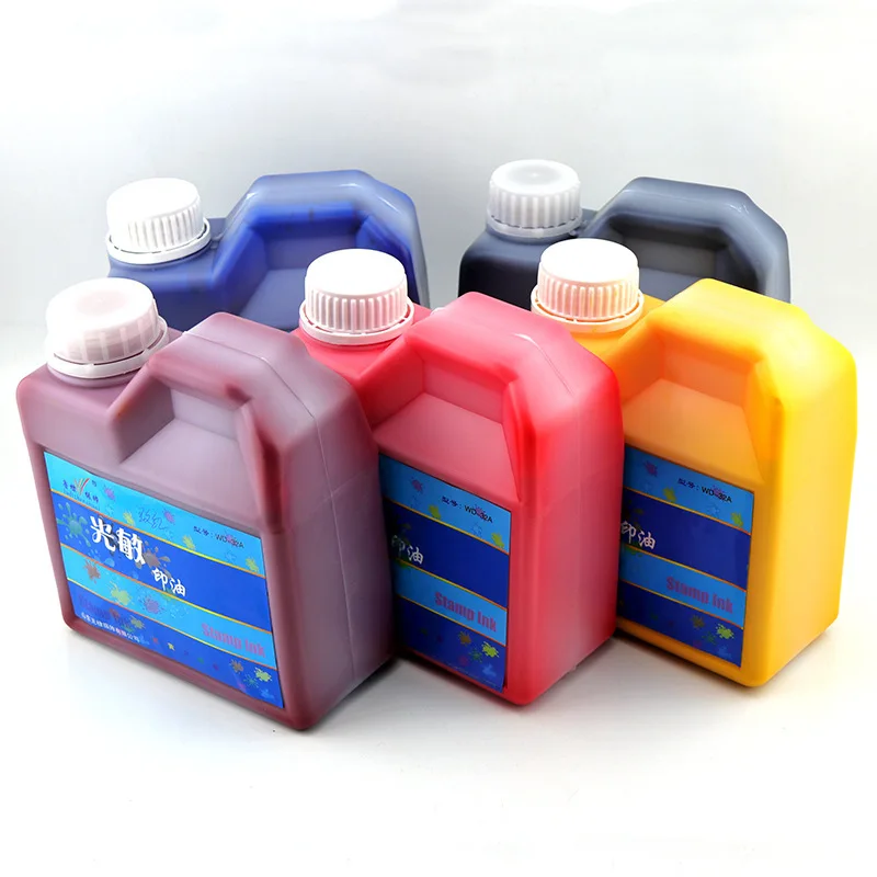 Customize Different Capacities Bottle Packing Photosensitive Remover Seal Self Inking Stamp Pad Flash Ink