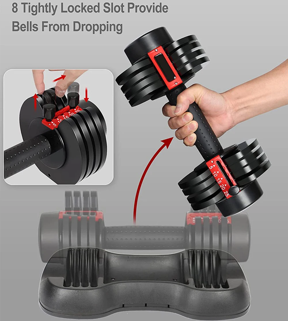 25 Lb Dumbbells Set Of Adjustable Dumbbell Set 25LB Pairs In