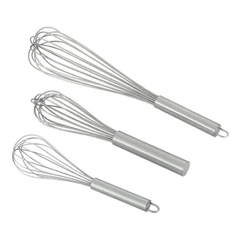 French Wire Egg Pancake Hand Mixer Stainless Steel Egg Beater Whisk ...