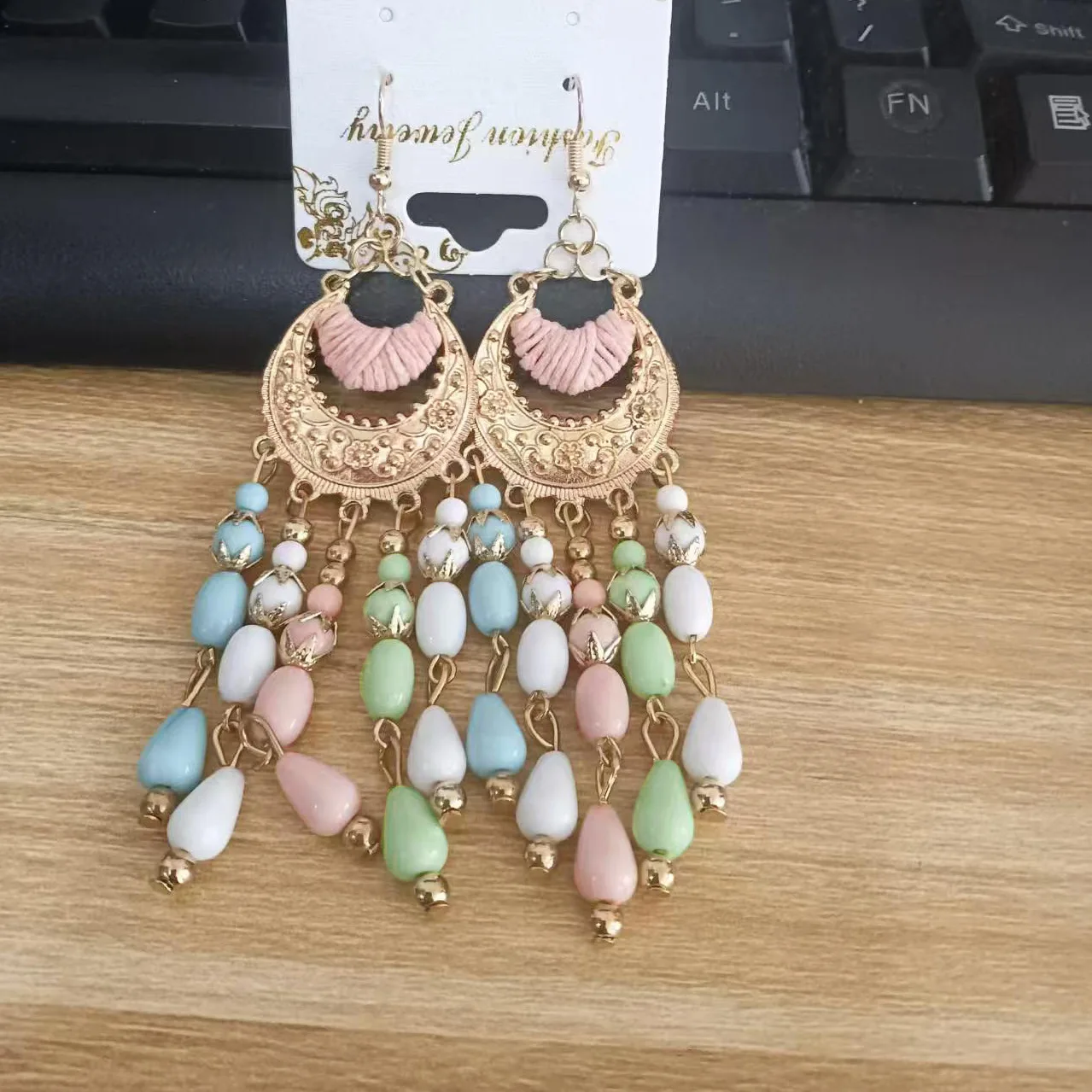 Bohemian Wind Earrings Vintage Tassel Bead Selling Wholesale