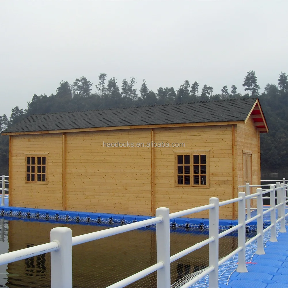 Strong Durable HDPE Modular Floating House Floating Bungalows Foundation Unit Dock Block