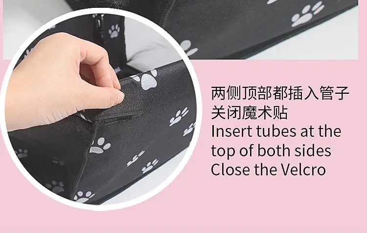 product portable dog cat pet car seat cover mat seat covers car carrier with clip in belt and mesh window dog carriers  travel products-56