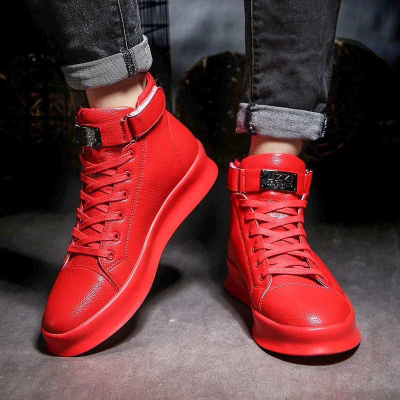 Men's Casual High-top Casual Shoes Korean Version Of The British ...
