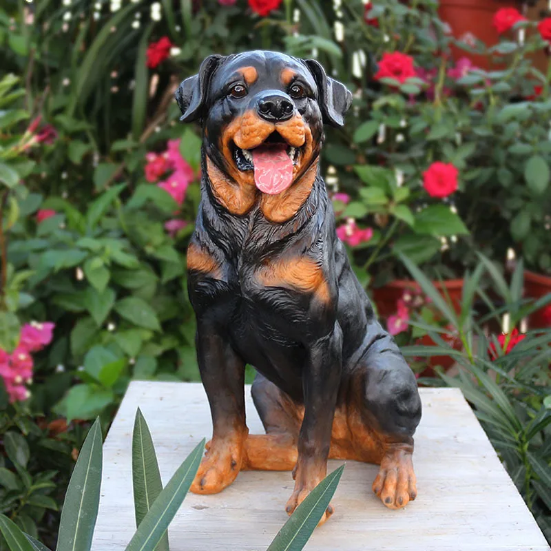 Alibaba.com: Lifelike Rottweiler Dog Statue, Resin & Fiberglass Garden ...