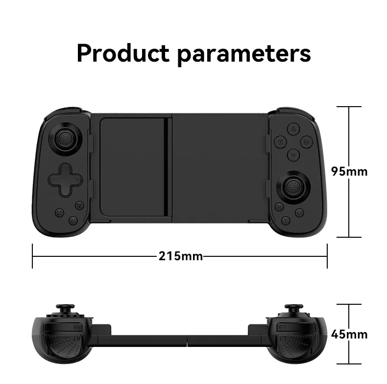 RALAN Newest D6 Mobile Game Controllers Stretchable Wireless Handle Phone Joypad BT Gamepad