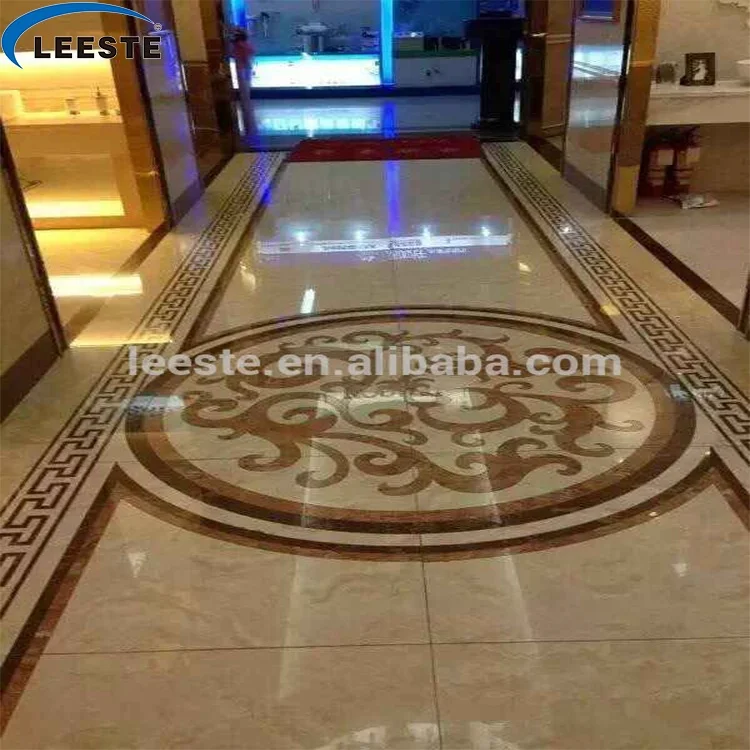 High Quality Marble Stone Polished of the Waterjet Patterns Flooring Tiles