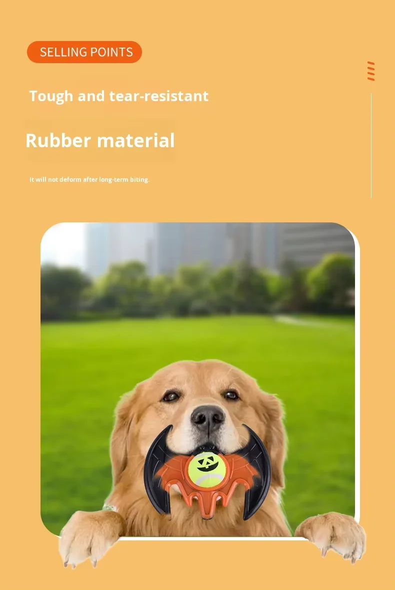 New Dog Toy Training Dog Bite Resistance Teasing Dog Walking Dog Interactive Manufacturer Supplies Pet Halloween Bat Toy details