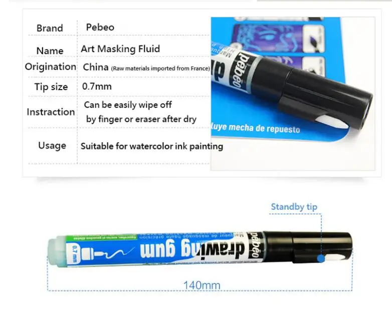 Pebeo Drawing Gum Marker - 4mm
